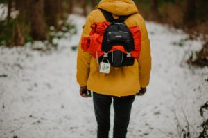 Daunenjacke im Einsatz