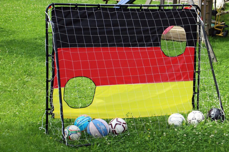 Fußballtor im Test