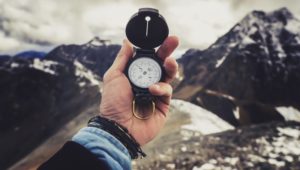 Foto eines Kompasses