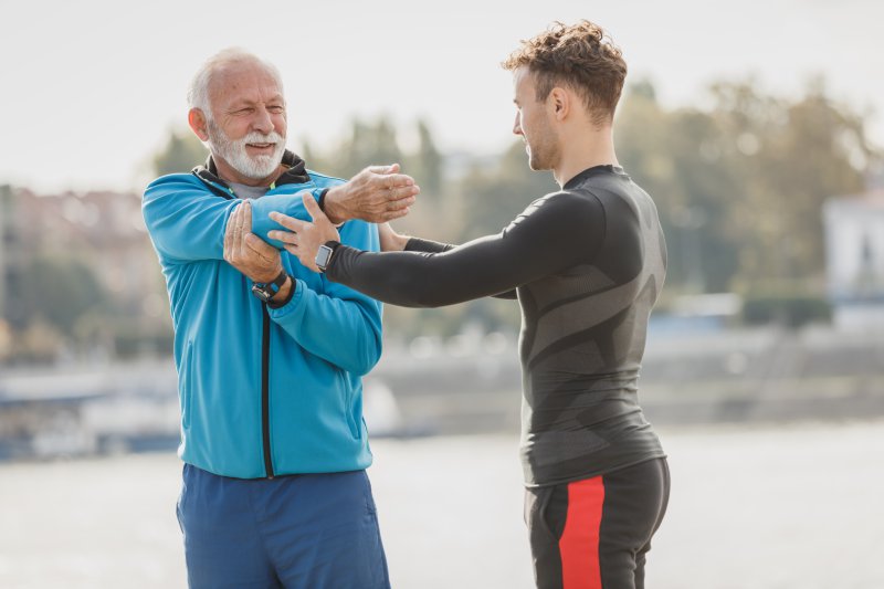 Sportler in Funktionswäsche bekleidet