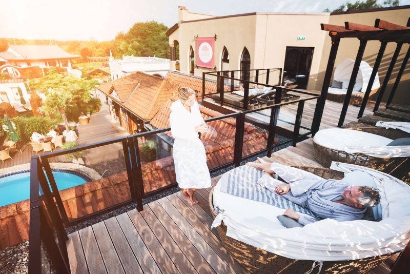 Dachterrasse der Holsten Therme